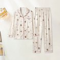 thumbnail image 2 of WHEANG Women's Pajama Sets Long Sleeve Top & Long Pants 2 Piece Loungewear Soft Casual Sleepwear PJ Sets for Women Relaxed Fit Nightwear for Home Sleeping Daily Wear Size M, 2 of 5