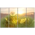 thumbnail image 2 of Dandelion Blooming Flower in Field - Floral Canvas Art Print, 2 of 3