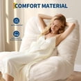 thumbnail image 3 of QinaQin Oversize 360° Swivel Plush Lounge Chair with Metal Rocking Base, Winter Rattan Rocking Papasan Chair with 6.3 Inch Deep Seat Thick Cushion for Indoor Outdoor Living Room Bedroom, 3 of 9