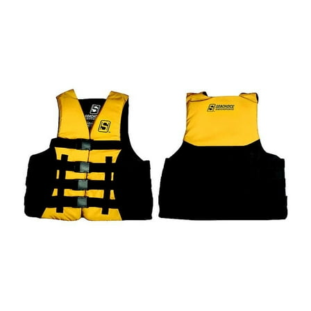 Seachoice 85127 Evoprene Multi-Sport Vest, Yellow/Black, XL