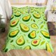 thumbnail image 1 of Funda Nórdica Queen Size, Juego de Cama Aguacate Verde para Niños Niñas Adolescentes, 1 of 6