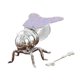 thumbnail image 3 of Tarro de miel de abeja, elegante tarro de miel con forma de abeja y cuchara decorativa. Púrpura, 3 of 9