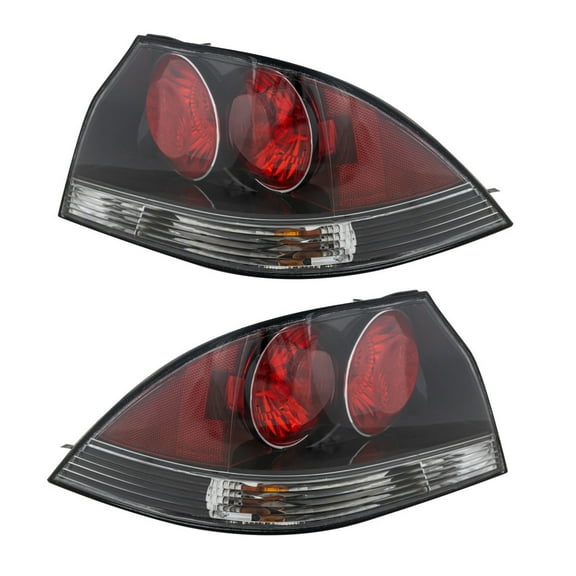For Mitsubishi Lancer Sedan 2004-2007 Tail Light Assembly Altezza Black Driver and Passenger Side | MI2811137