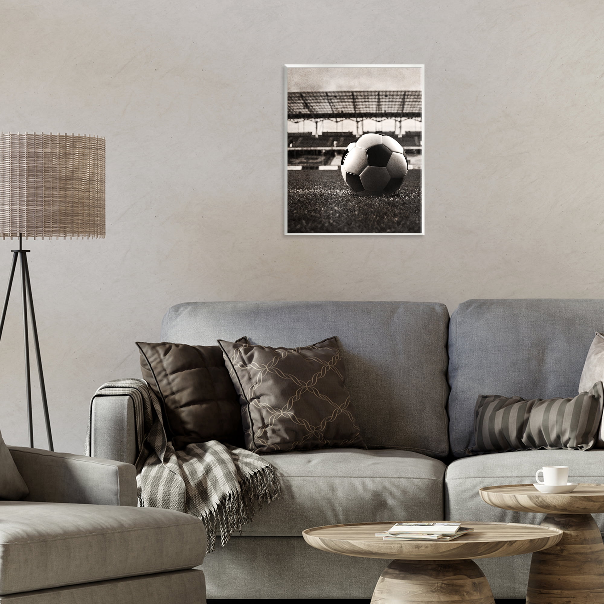 Stupell Industries Vintage Sports Soccer Wall Plaque Art, design by Marcus Prime