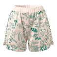 thumbnail image 5 of Women Shorts Sets Outfits Casual Beach Stylish Printed Long Sleeve V Neck Loose Shirt Shorts Suit Summer Outfits For Women Green XXXL, 5 of 7
