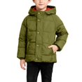 thumbnail image 2 of Xdegoge Quilted Jacket for Girls Boys Unisex Fleece Lined Jackets Button Down Padded Coat Fashion Fall Winter Puffer Warm Outerwear with Pockets Size 2-12, 2 of 9