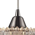 thumbnail image 2 of Kersey 1-Light Mini Pendant in Satin Nickel with Clear Crystal, 2 of 2