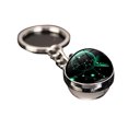 thumbnail image 1 of Qarigey Llaveros Simple cielo estrellado nebulosa Metal llavero tiempo piedra bola de cristal arte planeta doble cara colgante accesorios regalos Ropa, zapatos y accesorios Miscelánea Sagitario Qarigey AP014134-03, 1 of 6