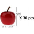 thumbnail image 3 of 30pcs Mini Artificial Fruit Fake Small Red Apples Christmas Decoration Realistic Lifelike Simulation Apples for Home Party Theme Decor Photography Props, 3 of 3