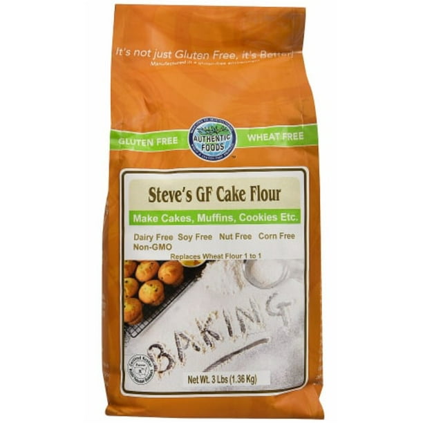Authentic Foods Steve's Gluten Free Cake Flour 3 lbs