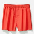 thumbnail image 2 of CBGELRT Mens Underwear Cotton Boxer Solid Relaxed Fit Flex Waistband Underpants Home Sleepwear Shorts Breathable Briefs Orange L, 2 of 4