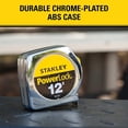 thumbnail image 6 of Stanley PowerLock Tape Measure - Heavy Duty, Measuring Tape Lock - 3 Pack, 12 ft, 6 of 9