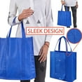 thumbnail image 6 of MesaSe 5Pcs Foldable Into Pouch, Extra Large & Durable Heavy Duty Shopping Totes, Washable, Long Handles & Eco Friendly Reusable Shopping Bags, 6 of 6