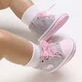 thumbnail image 5 of Baby Shoes Summer Shoes Spring Autumn Casual Shoes Light Flat Sole Solid Color High Top Warm Comfortable Ribbon Bow Girls Sneakers,Size 12 Months-18 Months, 5 of 9