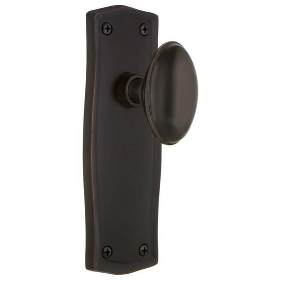 Nostalgic Warehouse Prahom_Dp_Nk Homestead Solid Brass Dummy Door Knob Set - Bronze