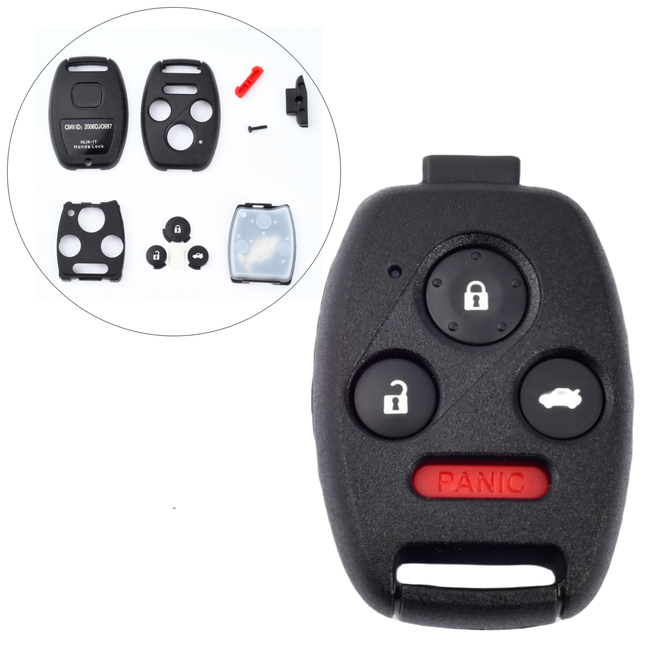 Replacement Key Fob Shell Case For 2008 Honda Civic - No Cutting Required