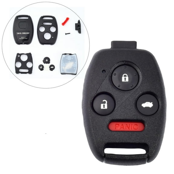 OFFCURVE Key Fob Keyless Entry Remote Shell Case & Pad for Honda Accord, Civic, Pilot, CR-V