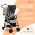 thumbnail image 3 of Open Box hauck Sport T13 Lightweight Compact and Foldable Stroller, Push Chair, 3 of 11