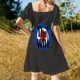 thumbnail image 5 of Vestido holgado de manga corta con camiseta clásica de Who Band para mujer, vestido de noche de lujo para boda., 5 of 7