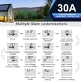 thumbnail image 4 of Controlador de cargador solar ECO-WORTHY 30A 12/24V PWM, 4 of 8