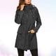 thumbnail image 4 of EeaseMX Chubasquero ligero para mujer, impermeable, ultrafino, para montañismo, exterior, cortavientos, con capucha, para senderismo, ropa impermeable larga y activa (negro, talla L), 4 of 7