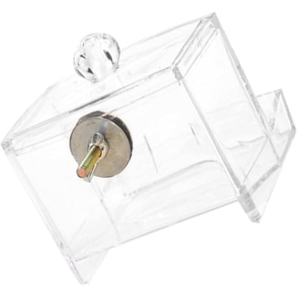 Comedero para aves de corral transparente, comedero automático para pájaros pequeños, acrílico para palomas.