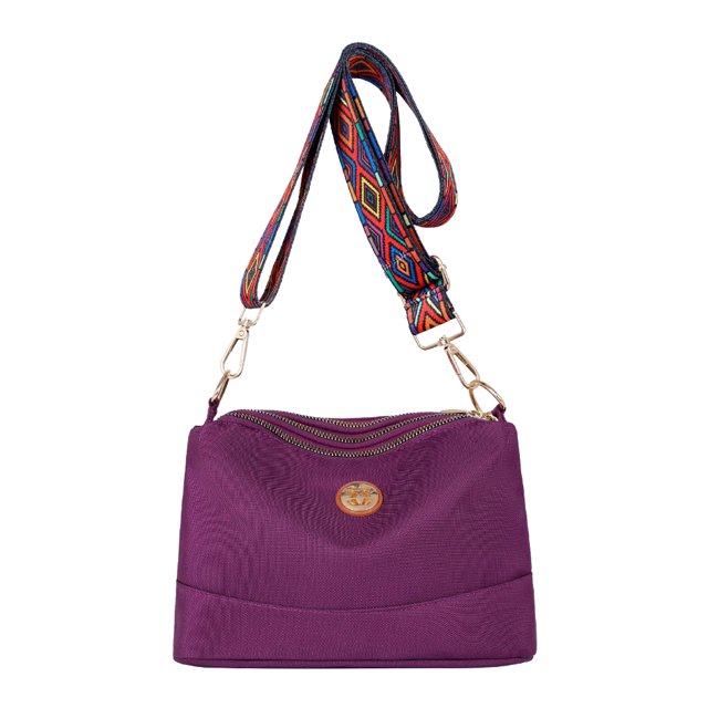 Bolsa bandolera de nailon de hombro de moda Moda portátil para el trabajo (púrpura) JShteea Para Estrenar