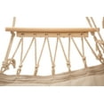 thumbnail image 5 of Patio Hammock Hanging Rope Swing Beige Chair with Tassel, Hanging Swing Seat for Home Bedroom and Outdoor Yard Garden, 5 of 9