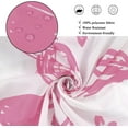 thumbnail image 4 of Valentine''s Day Shower Curtain, Romantic Love Theme Pink Little Heart Girly Bathroom Curtain Home Decor Waterproof Fabric Machine Washable with 12 Hooks, 4 of 6
