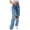 Blue, variant on Ketyyh-chn99 Plus Size Jeans for Women Distressed Stretch Floral Patches Womens Straight Leg Jeans Blue,L