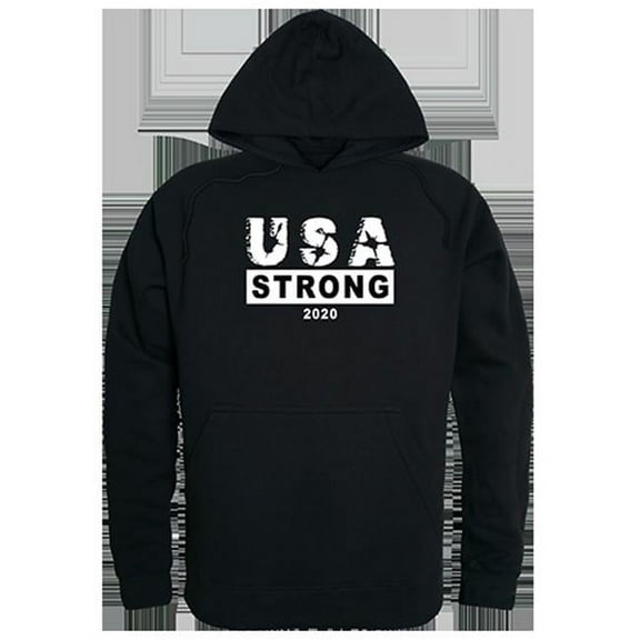 Rapid Dominance USA Strong 3 Graphic Mens Pullover Hoodie [Black - S]
