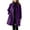 Purple, variant on Baberdicy Woolen Coat Women's Coat Casual Design Sense Stand Collar Solid Color Coat Wool Coats for Women Purple