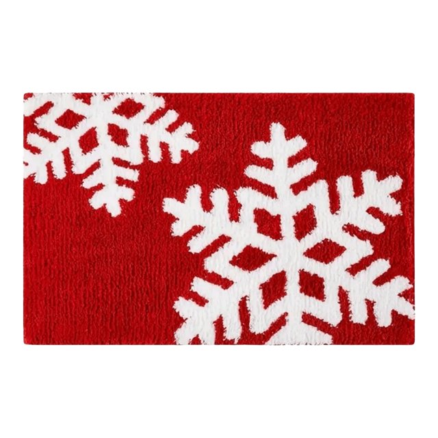 Alfombras Baño Navidad Antideslizante 23'' X 15'' Absorbente