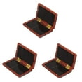 thumbnail image 4 of Raindrops Clarinet Reed Case Black Walnut Dark Red For Musicians 3Pcs 10x6.1x1.8Cm, 4 of 8