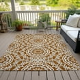 thumbnail image 6 of Addison Rugs Chantille Indoor/Outdoor Transitional Circles Paprika Washable Rectangle Rug, 9' x 12', 6 of 6