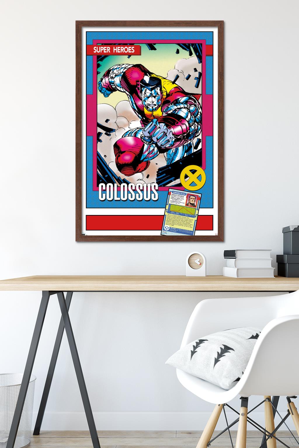 Marvel Trading Cards - Colossus Wall Poster, 22.375" x 34" Framed