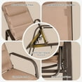 thumbnail image 6 of Resenkos 3 Pieces Patio Bistro Furniture Set, Small Patio Conversation Furniture Set with Adjustable Backrest-Brown, 6 of 8