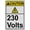 Warning Sign 4, variant on Industrial ANSI Vertical Electrical Voltage Warning Sign - 8"x12" Weatherproof, UV Resistant for Indoor/Outdoor Workplace (4160 Volts AC)