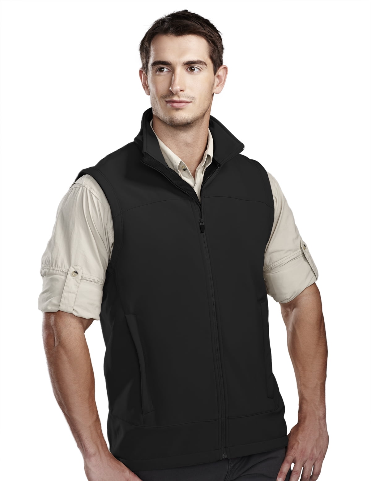 TriMountain Performance 6440 Soft Shell Vest, Large, Black