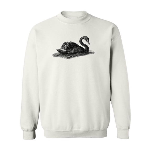 Black Swan Sketch Sweatshirt Women -Image by Shutterstock, Female Small