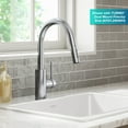 thumbnail image 4 of KRAUS Oletto Single Handle Pull Down Kitchen Faucet with QuickDock Top Mount Installation Assembly in Chrome, 4 of 8