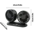 thumbnail image 2 of Hogar y jardín, Decoración de otoño, Ventiladores, Ventilador de escritorio para coche de doble cabezal, 24 V, para camión grande, 12 V, refrigeración, coche pequeño, interfaz USB, potente ventilador, 2 of 2