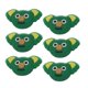 thumbnail image 4 of 12x Amortiguador de Raqueta de Dibujos Animados Amortiguador de Vibraciones Elegante de Silicona Verde + Gris Soledad Amortiguador de raqueta de tenis, 4 of 10