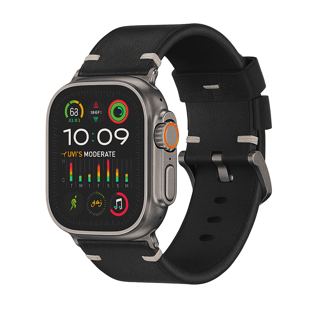 Apple Watch 45mm Golden Brown Leather Link - S/M - Walmart.com