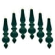 thumbnail image 1 of Bolas Flocadas Adorno colgante de terciopelo en forma de corazón, 6 piezas, decoración navideña para árbol de Navidad, 17 cm, verde Rkxzt, 1 of 7