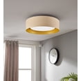 thumbnail image 3 of Bromi Design Lynch Metal Flush Mount Ceiling Light in White, 3 of 5
