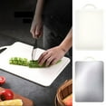 thumbnail image 3 of Stainless Steel Cutting Board, 304 Food-grade Chopping Board, Dishwasher Safe, Double-sided Dual-use, for Meat, Fruit, and Vegetables, Be Hung Design, Silver, by FAJHHA, 3 of 8