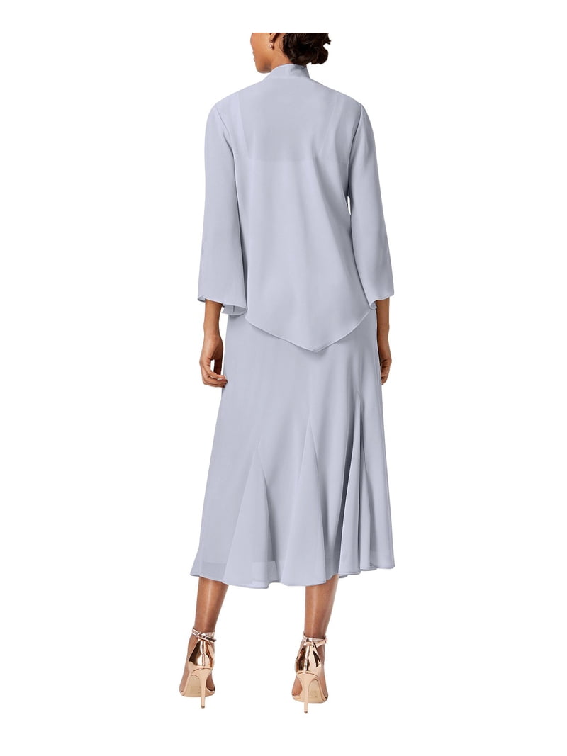 r & m richards beaded jacket dress Beaded Slip Chiffon Jacket Dress R&M Richards