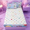 thumbnail image 4 of meiyoeat marine Monogrammed D Design Zipper Twin Comforter Sets with Fitted Sheet and 2 Pillowcases,Sequins Mermaid Print Initial Zipper Bedding Set,Reversible,4-Piece, 4 of 7