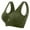 Army Green, variant on FamilyThread Women’s Spandex Bra Comfort Seamless Removable Pads Sleep Bras, Yoga Bra, Sports Bras Wireless for Women